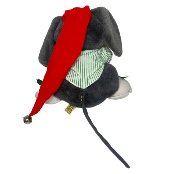 Vintage Applause Musical Christmas Mouse Stuffed Animal - Picture 7 of 8